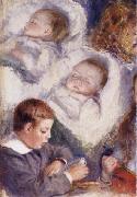 Studies of the Berard Children, Pierre Renoir